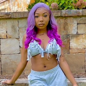 13x4 purple ombré wig